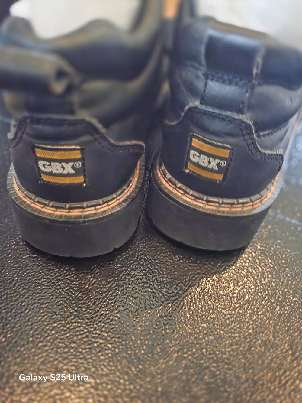 GBX Kids Black Shoes with Tan Accents